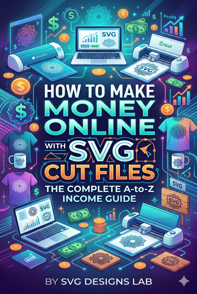 How To Make Money Online With SVG Cut Files eBook cover